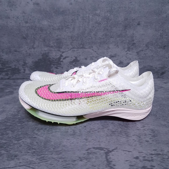 NIKE Air Zoom Victory Track Spikes‎ Mens 4 Women 5.5 White Sail Fierce Pink - Picture 2 of 6